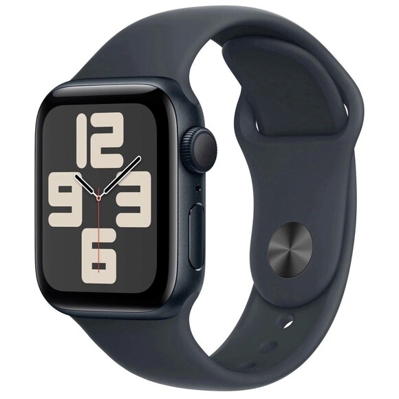 Apple Watch SE 2nd Gen GPS 40mm Case w Midnight Sport Band M/L MXE93LL/A 2024 - Picture 1 of 4
